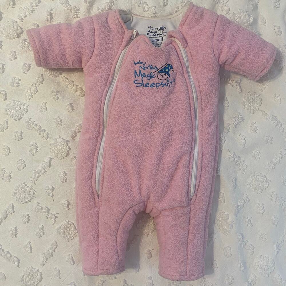 Baby Merlin's Magic Sleep Suit Pink Size Small 3-6 Months Baby Sleepsack